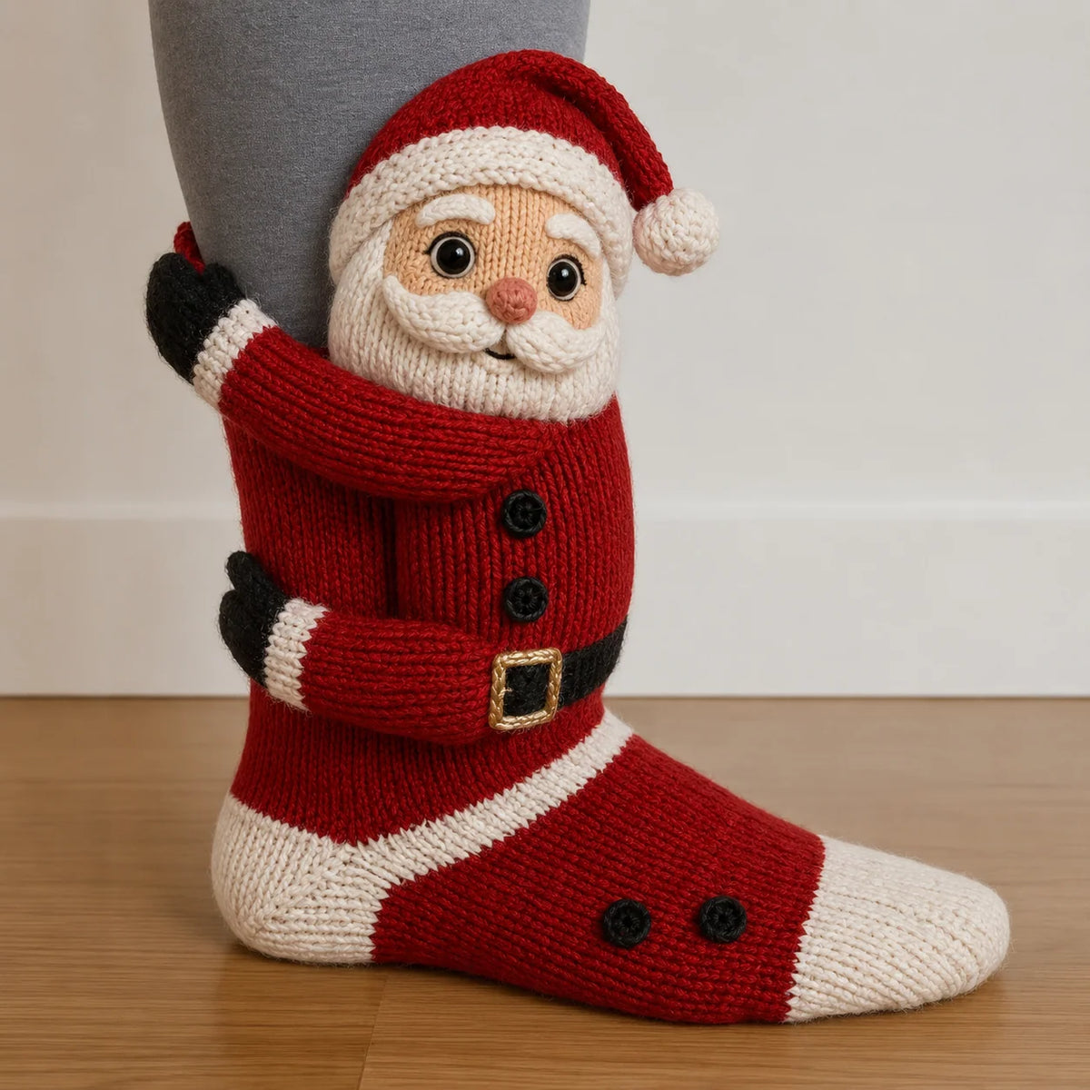 Christmas Socks Knitted 3D Ankle-Hugging Design