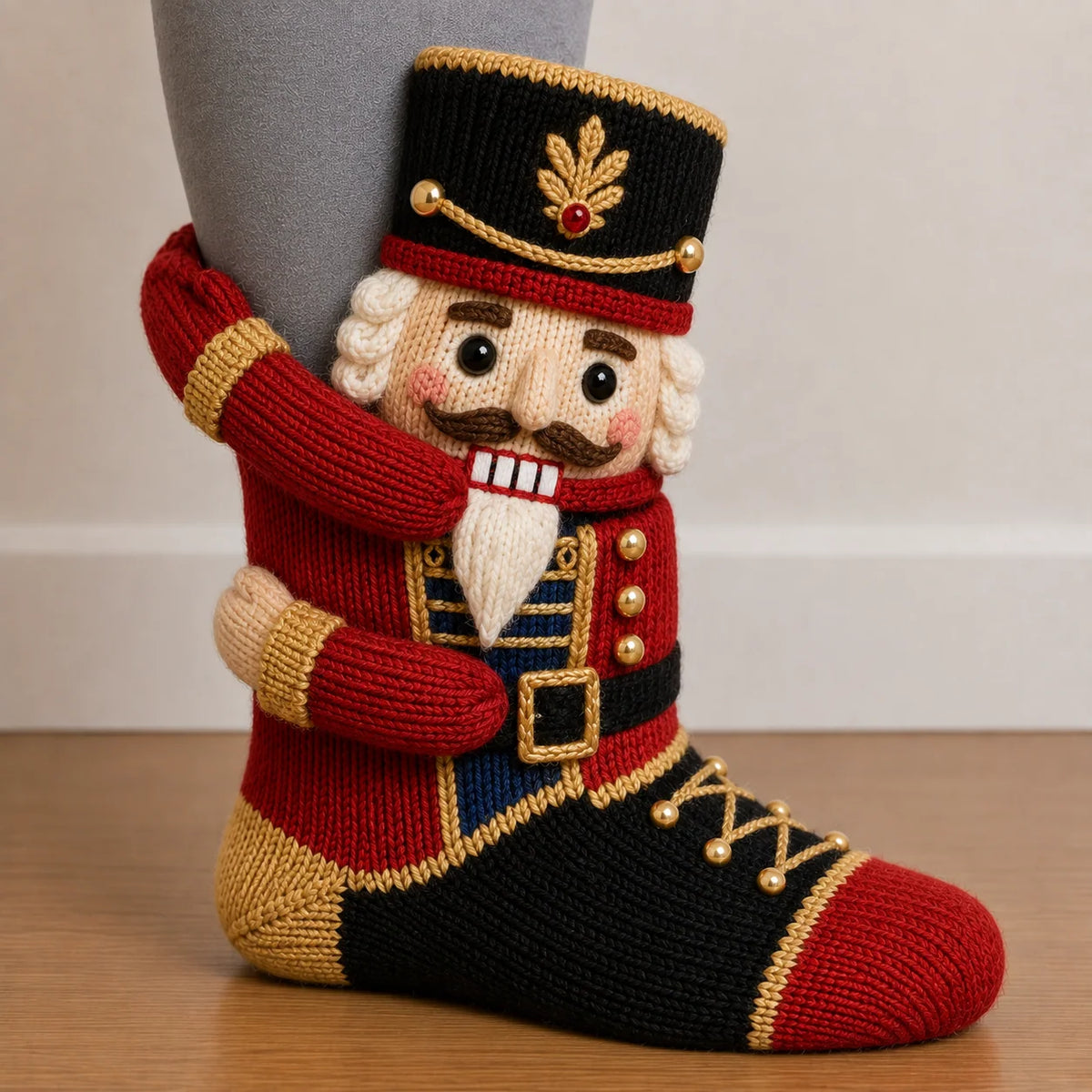 Christmas Socks Knitted 3D Ankle-Hugging Design