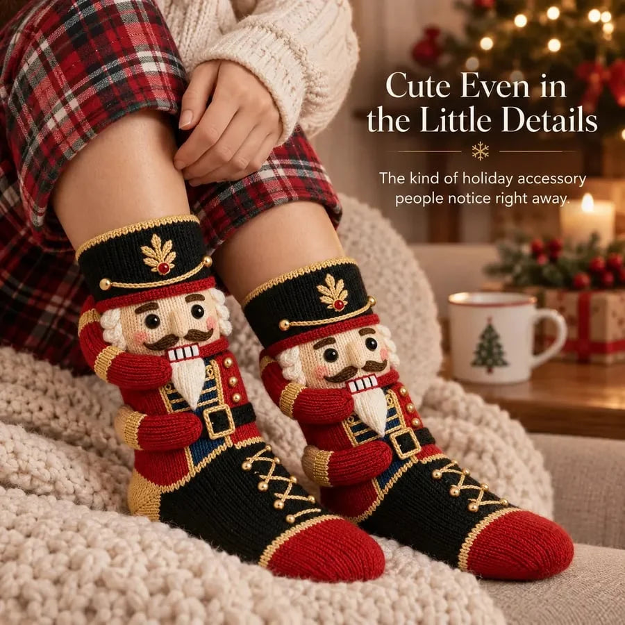 Christmas Socks Knitted 3D Ankle-Hugging Design