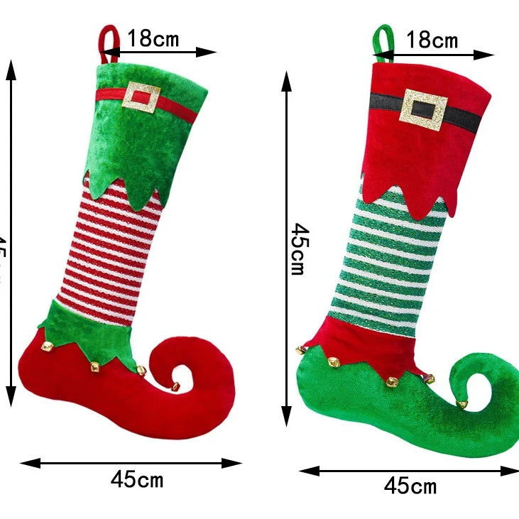 Christmas Stocking Santa Claus Design Hanging Loop