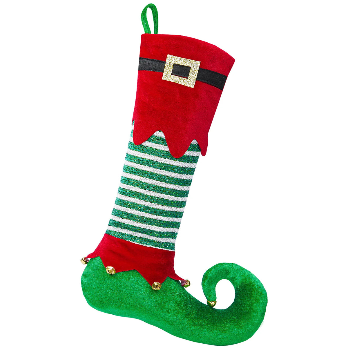 Christmas Stocking Santa Claus Design Hanging Loop