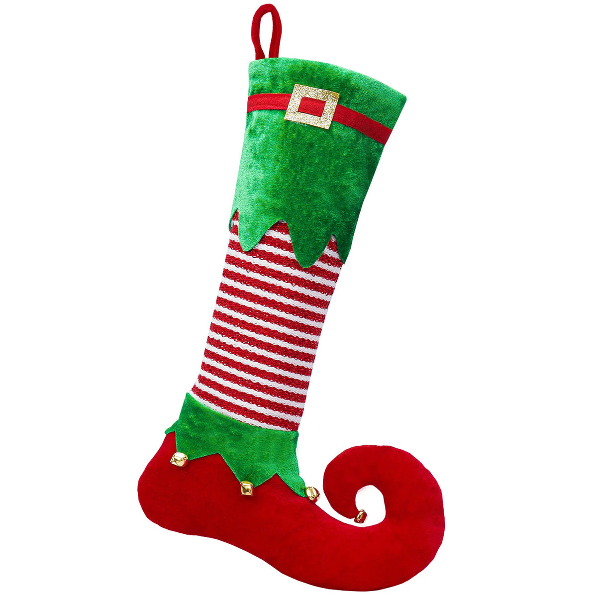 Christmas Stocking Santa Claus Design Hanging Loop