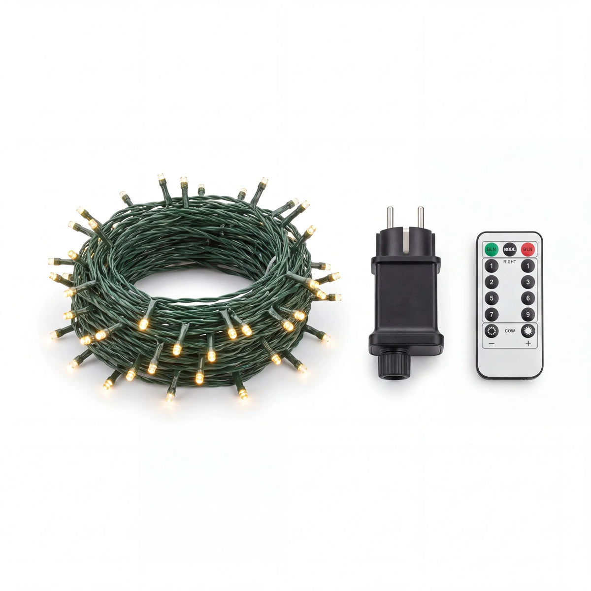 Christmas String Lights Dense LED Remote Control & Dimmable