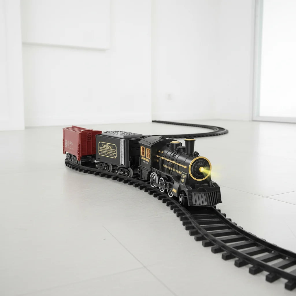 Christmas Train Set Electric Flexible Tracks