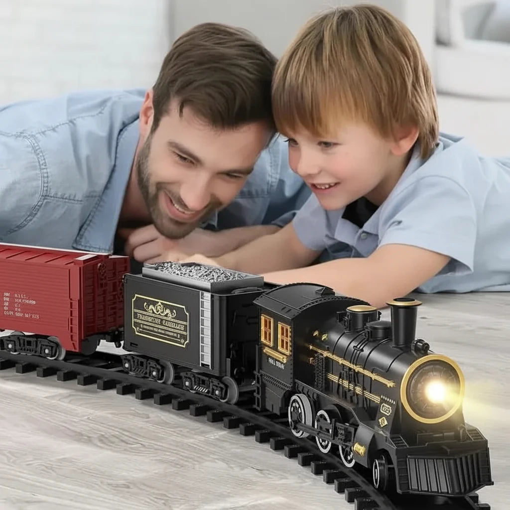 Christmas Train Set Electric Flexible Tracks