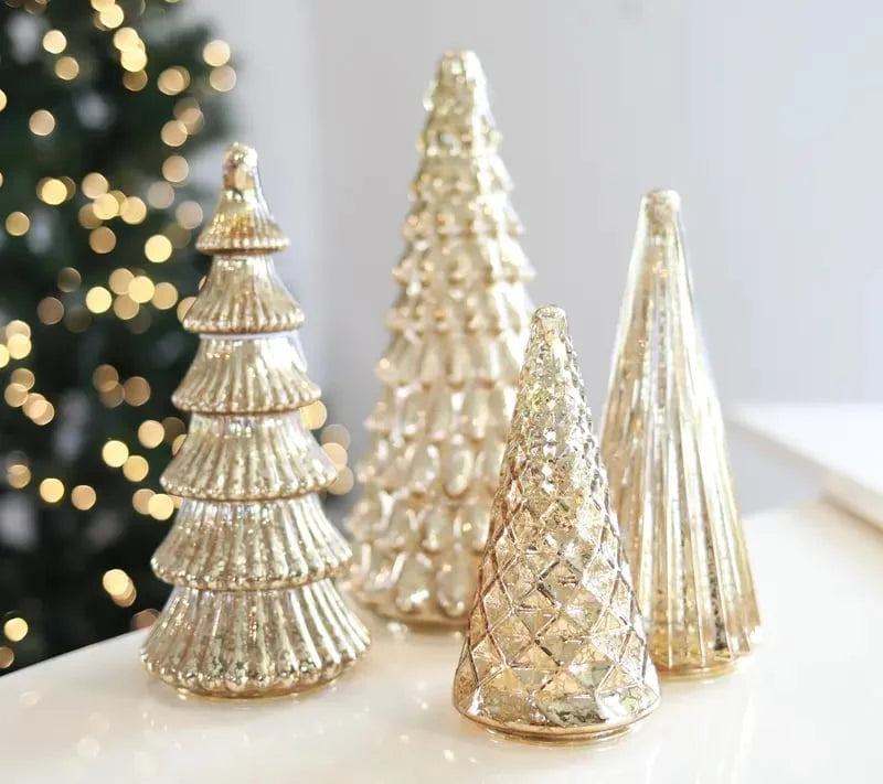 Christmas Tree Set of 5 Battery-Powered LED Timer