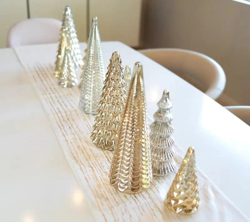 Christmas Tree Set of 5 Battery-Powered LED Timer