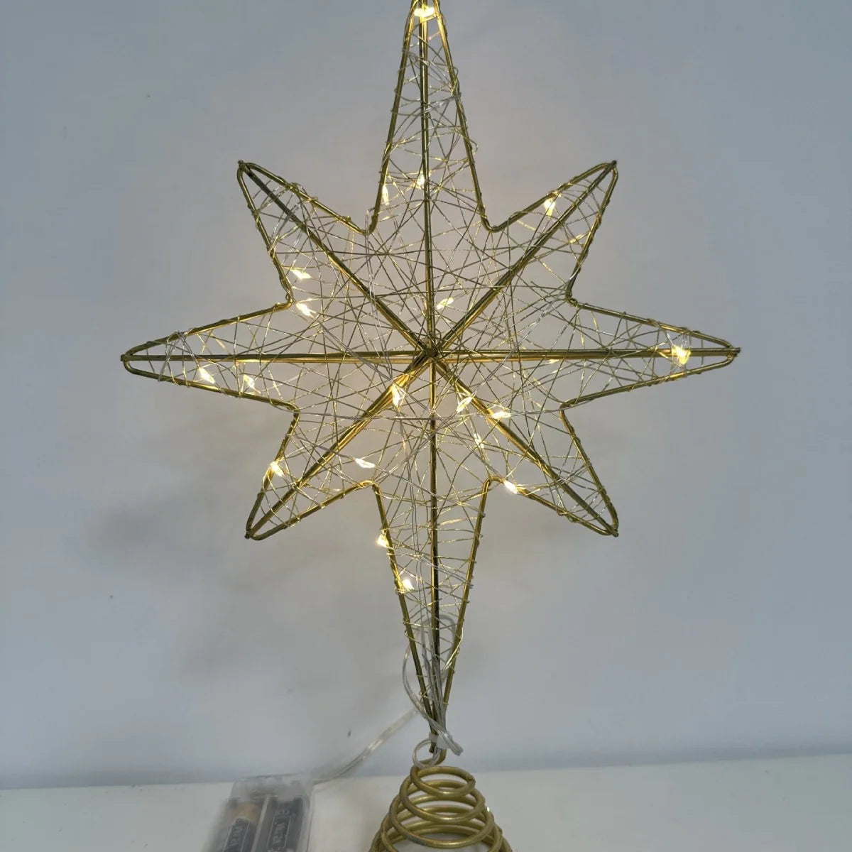 Christmas Tree Topper Iron 20 LED Lights