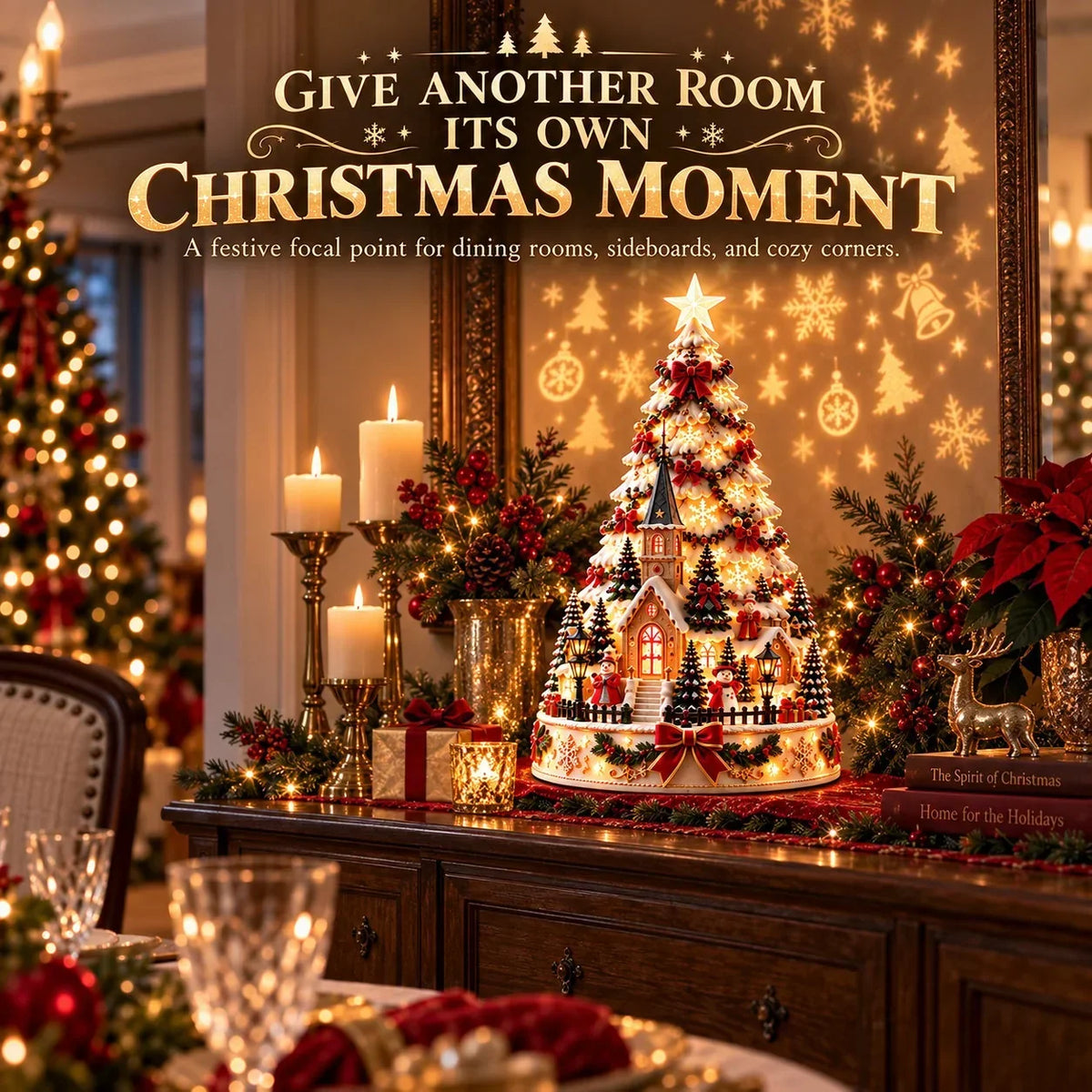 Christmas Village Decoration Illuminated Wall & Ceiling Projection