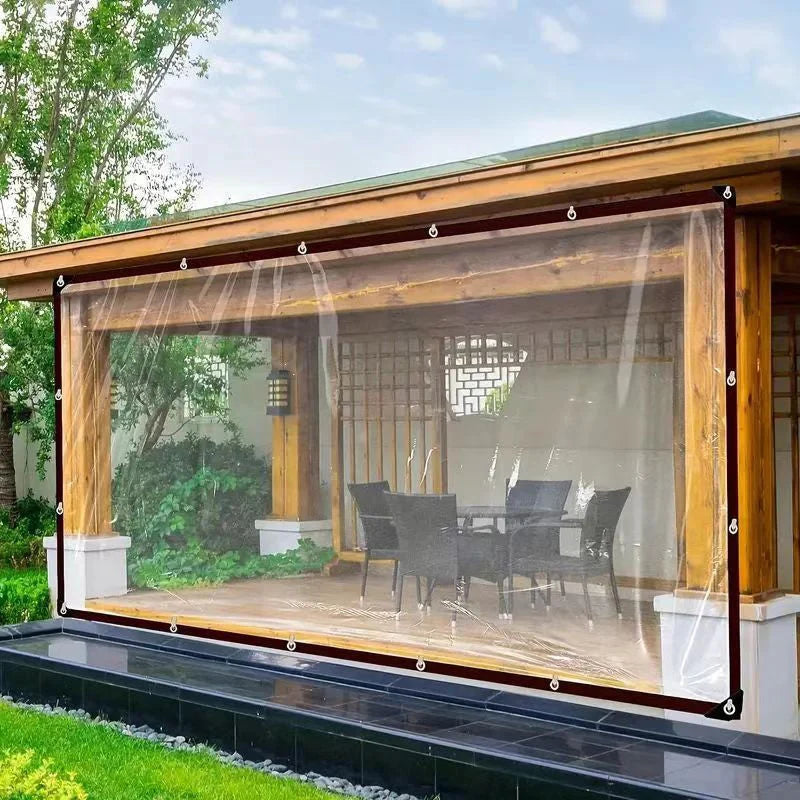 Clear Tarp Light-Transmitting Weather & Tear-Resistant