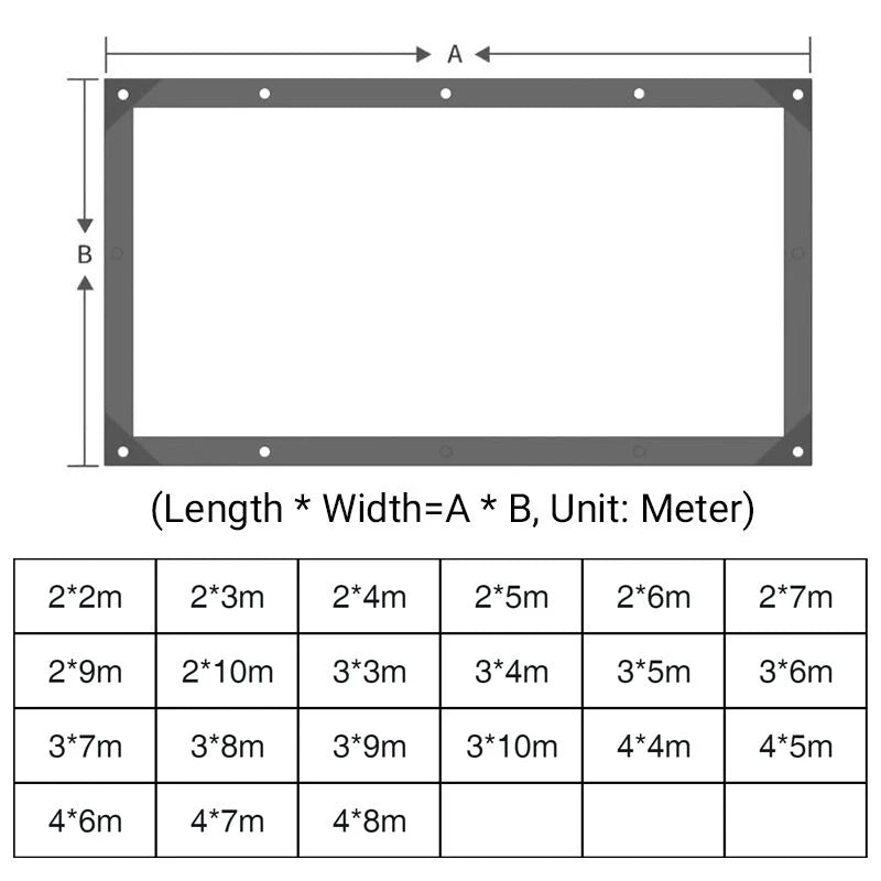 Clear Tarp Light-Transmitting Weather & Tear-Resistant