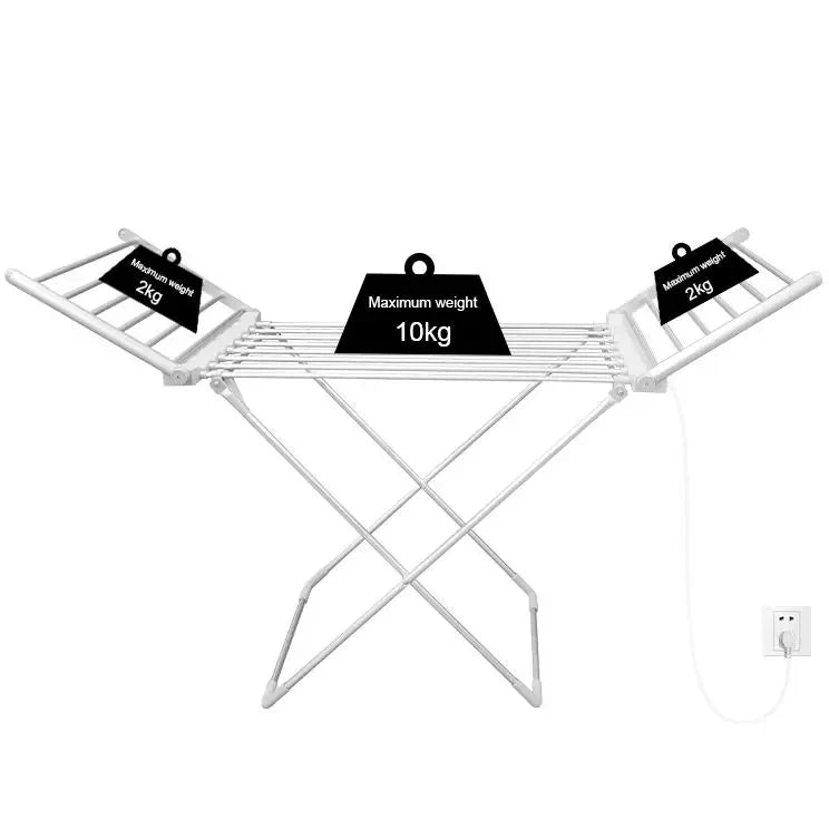 Clothes Drying Rack Heated Aluminum Foldable