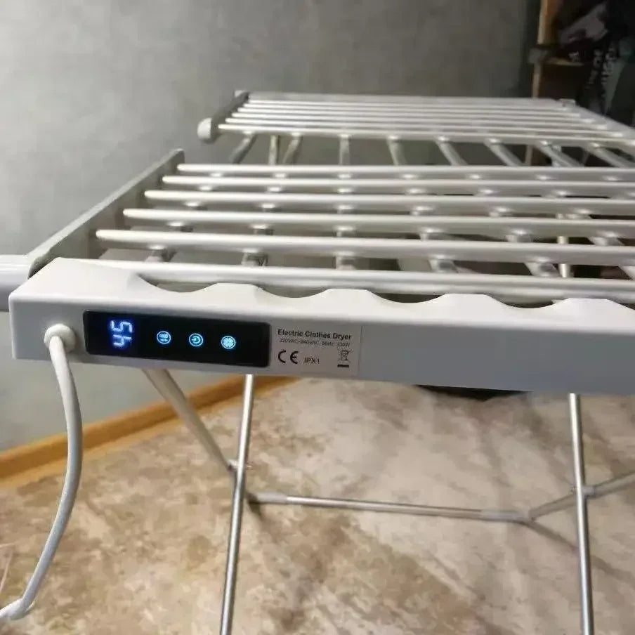 Clothes Drying Rack Heated Aluminum Foldable