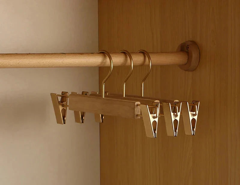 Clothes Hangers Camphor Wood Wide Shoulders Set of 2