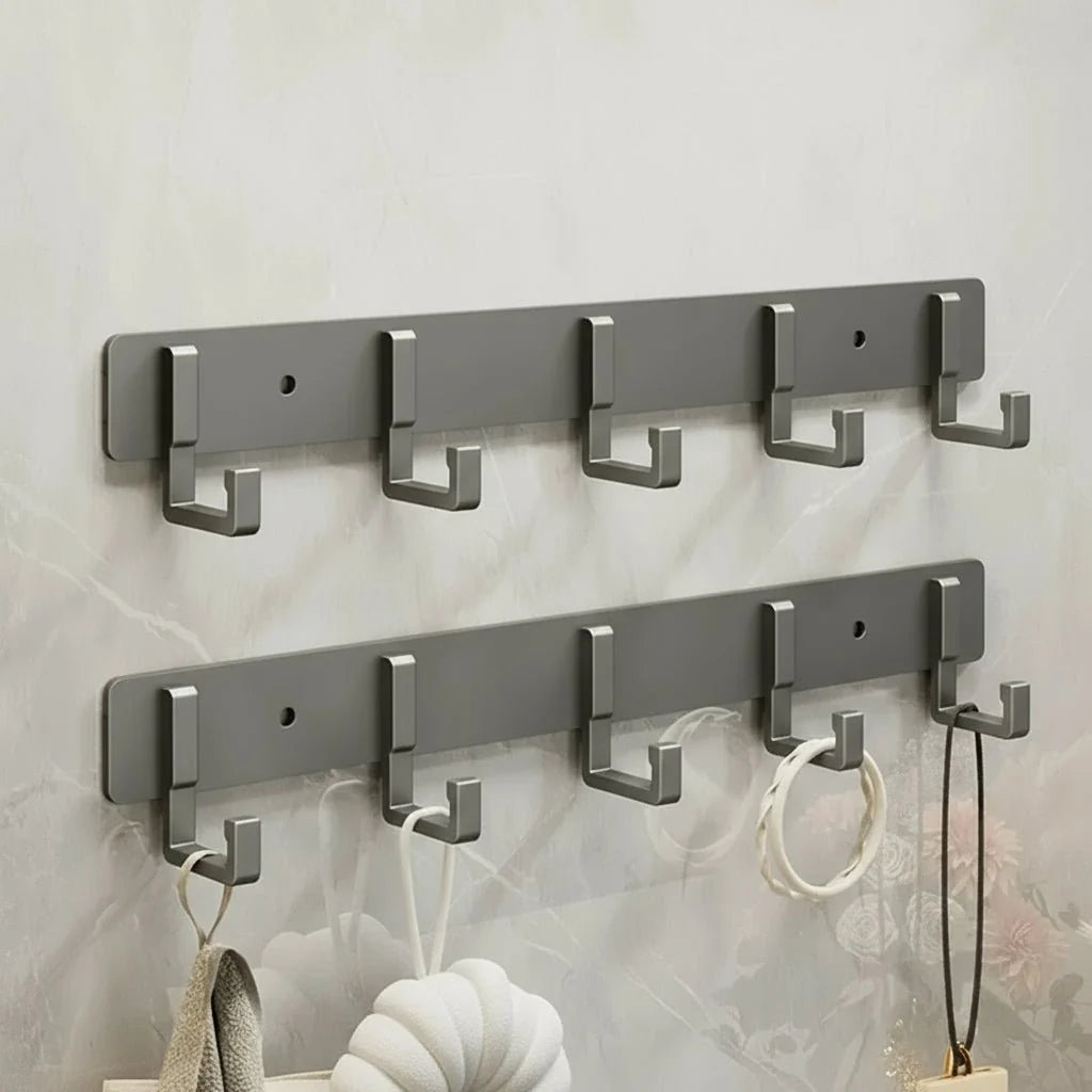 Coat Rack Metal Wall-Mounted Space-Saving