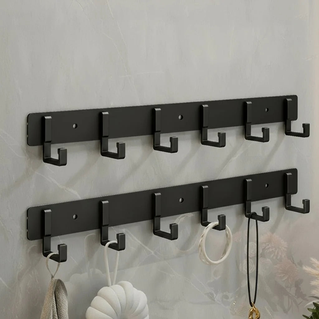 Coat Rack Metal Wall-Mounted Space-Saving