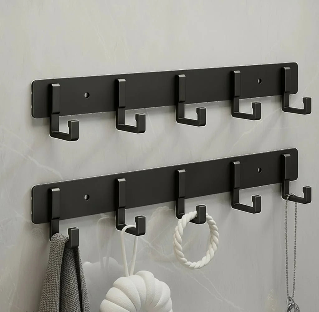 Coat Rack Metal Wall-Mounted Space-Saving
