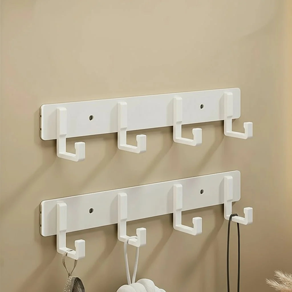 Coat Rack Metal Wall-Mounted Space-Saving