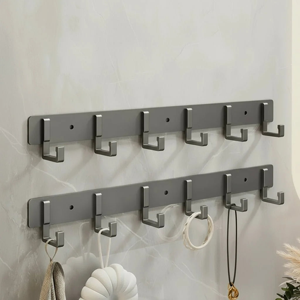 Coat Rack Metal Wall-Mounted Space-Saving