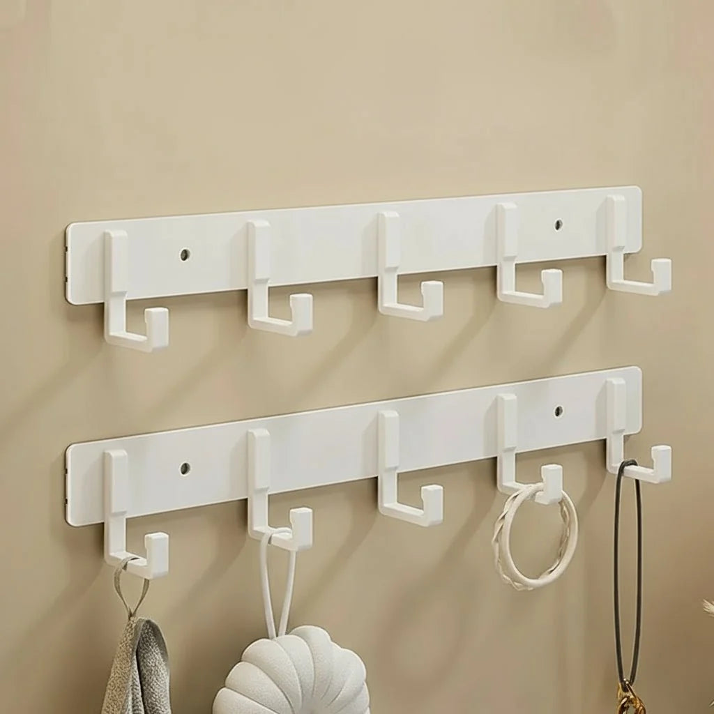 Coat Rack Metal Wall-Mounted Space-Saving