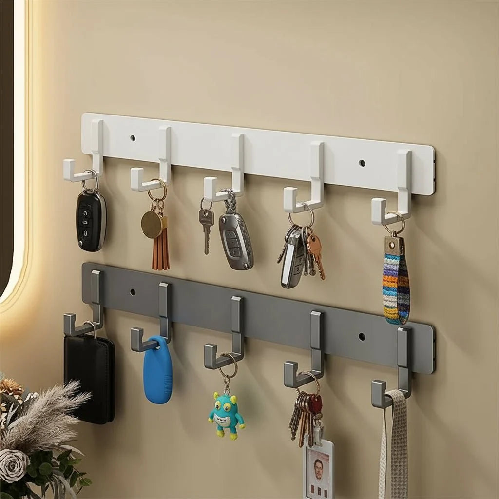 Coat Rack Metal Wall-Mounted Space-Saving