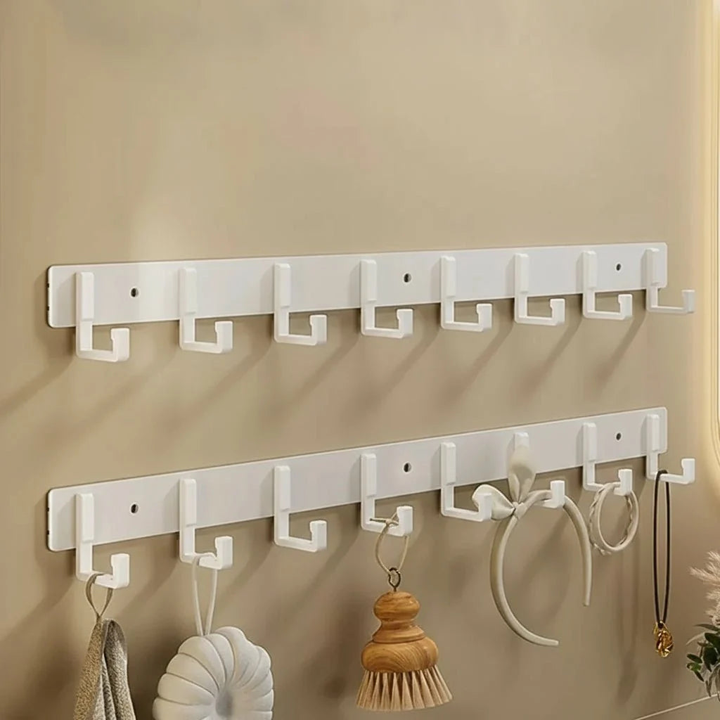 Coat Rack Metal Wall-Mounted Space-Saving