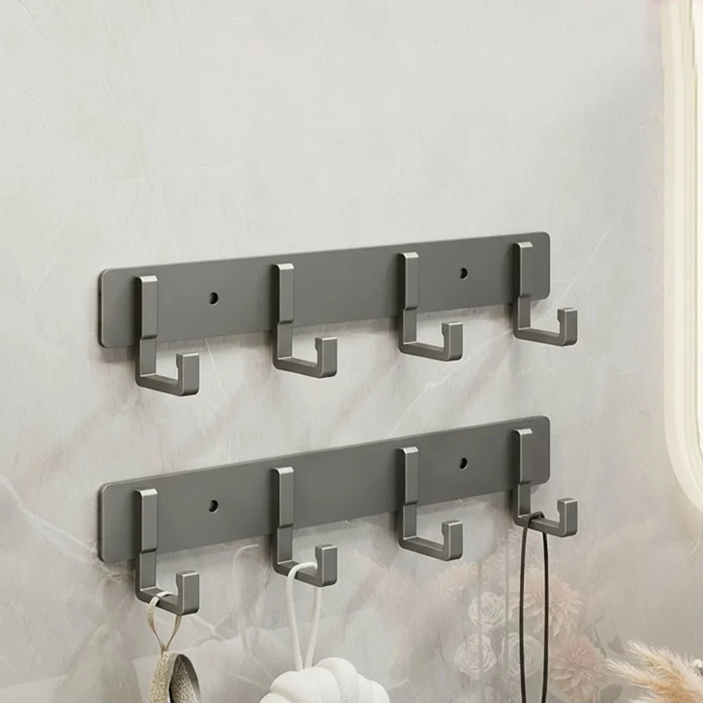 Coat Rack Metal Wall-Mounted Space-Saving