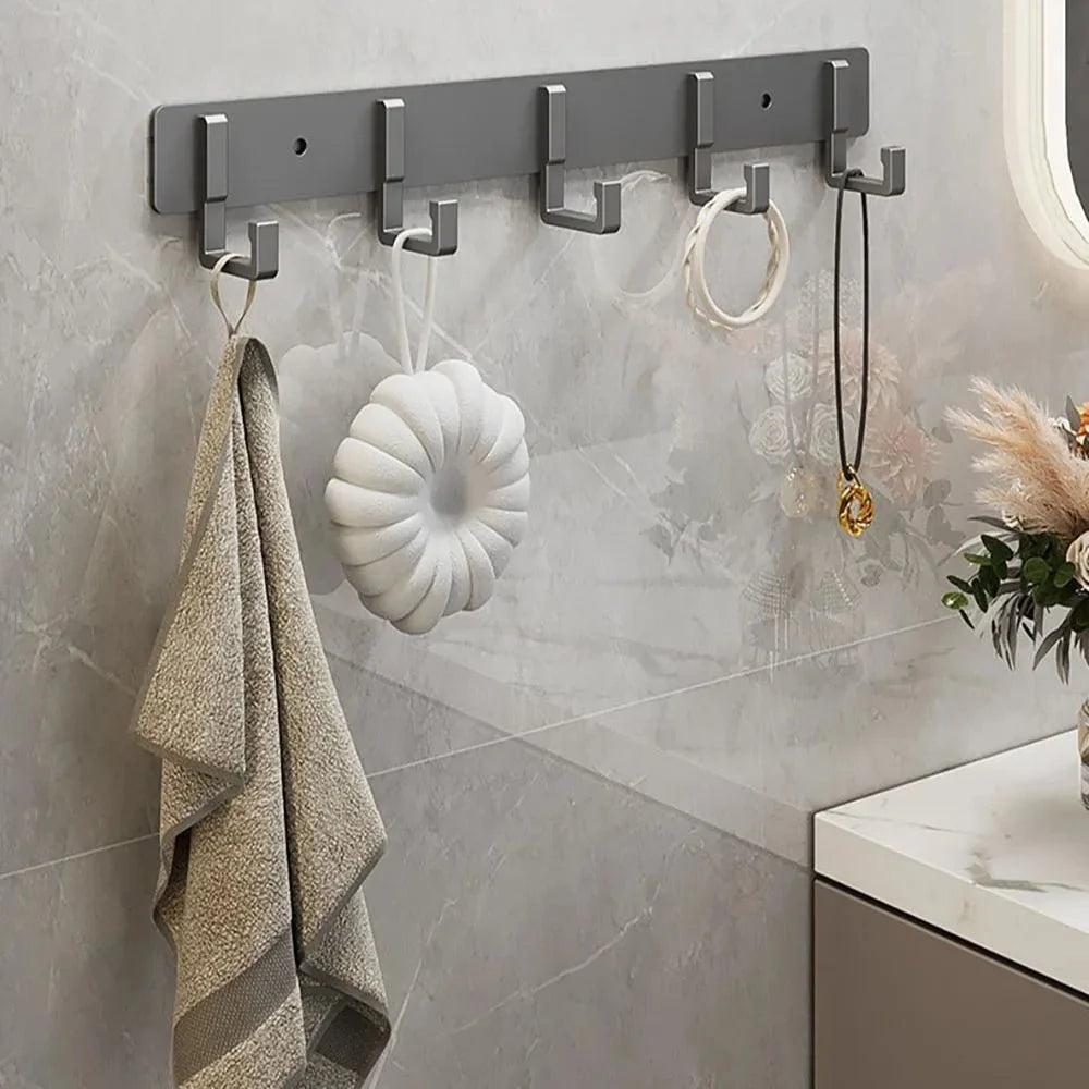Coat Rack Metal Wall-Mounted Space-Saving