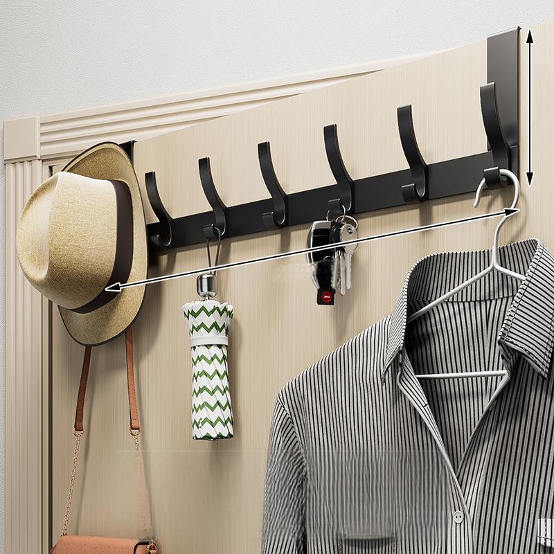 Coat Rack Over-the-Door No-Drill 5–7 Hooks