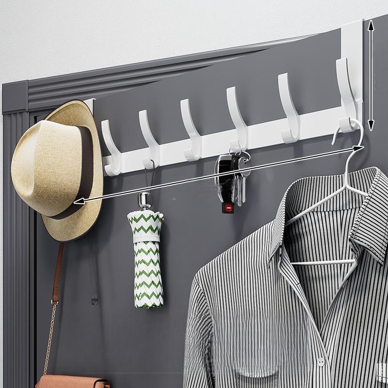 Coat Rack Over-the-Door No-Drill 5–7 Hooks
