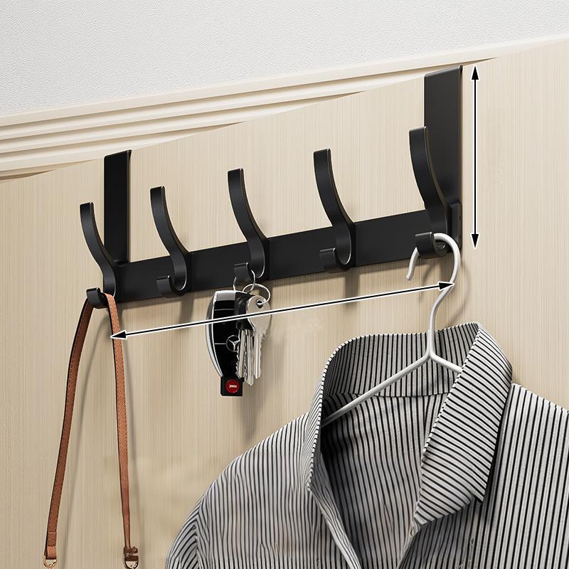 Coat Rack Over-the-Door No-Drill 5–7 Hooks