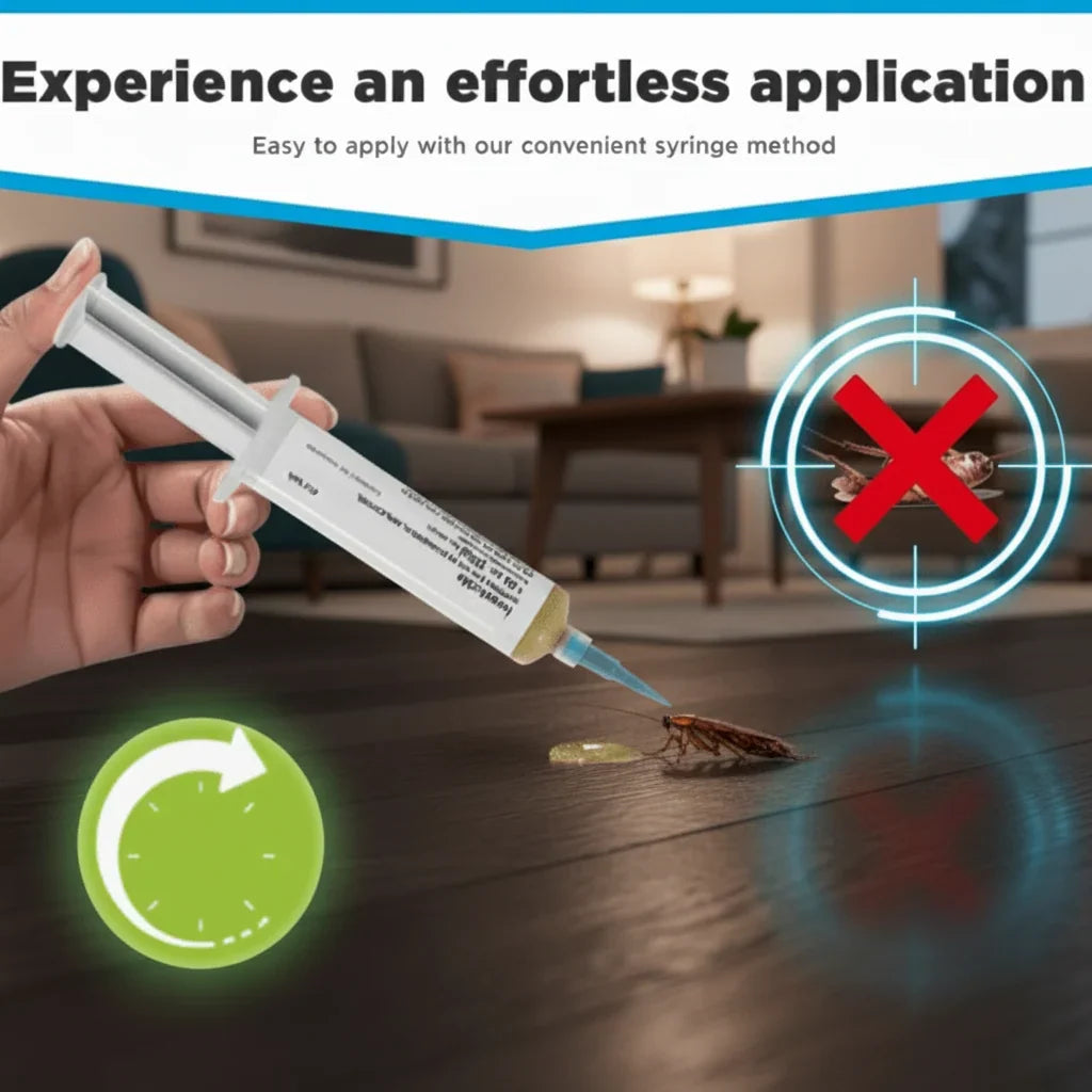 Cockroach Bait Gel Precision Syringe Indoor & Outdoor