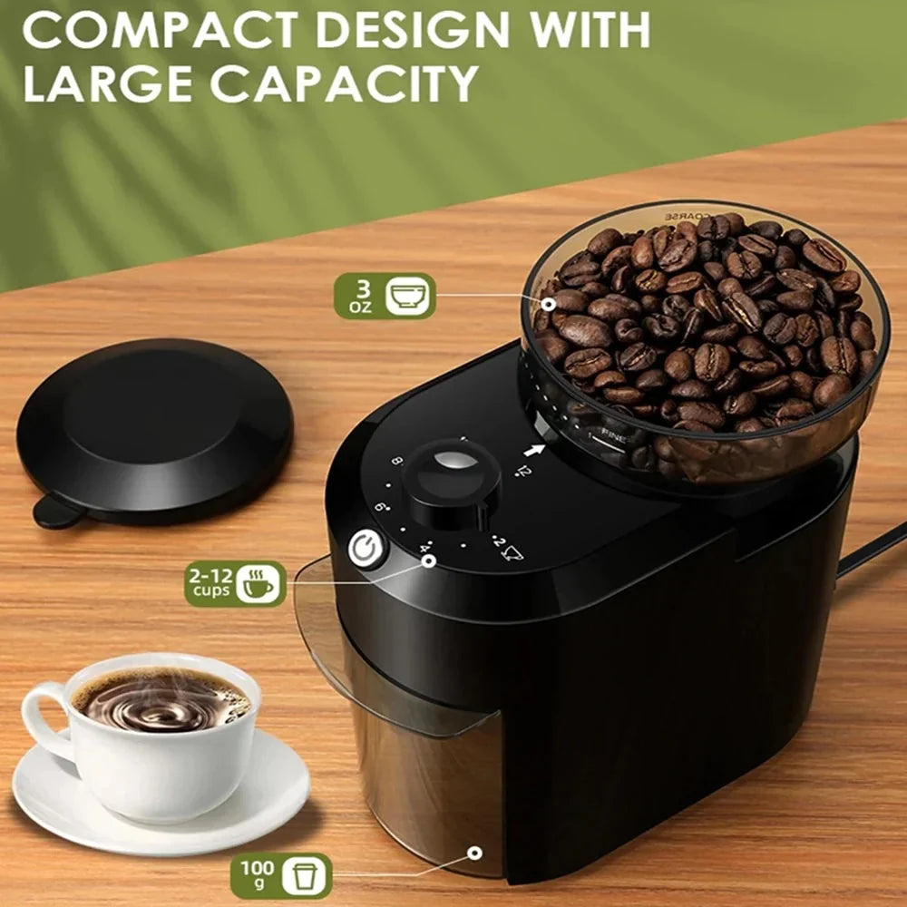 Coffee Grinder Adjustable Burr 28 Grind Settings
