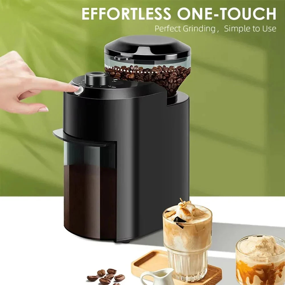 Coffee Grinder Adjustable Burr 28 Grind Settings Quiet Operation