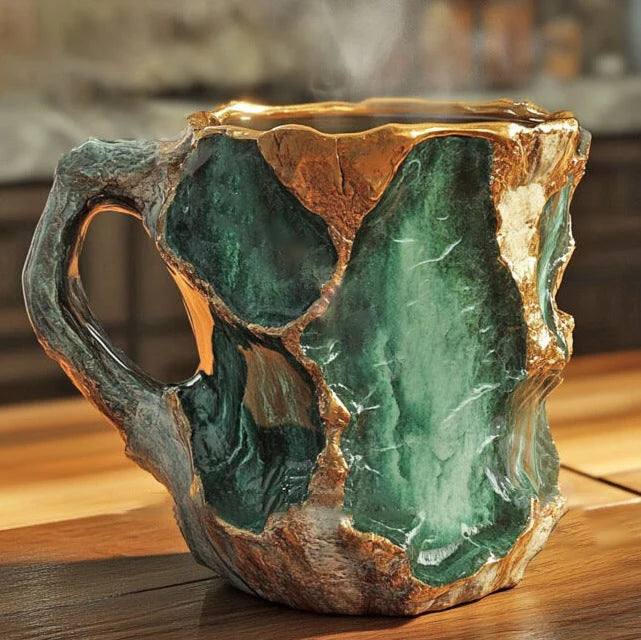 Coffee Mug Mineral Crystal Insulating Microwave & Dishwasher Safe