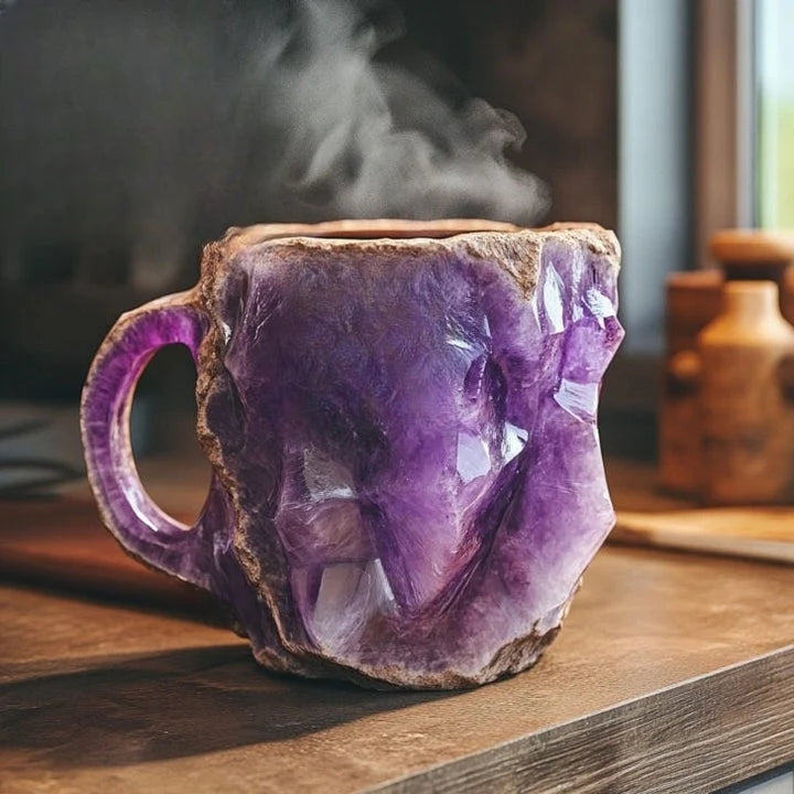 Coffee Mug Mineral Crystal Insulating Microwave & Dishwasher Safe
