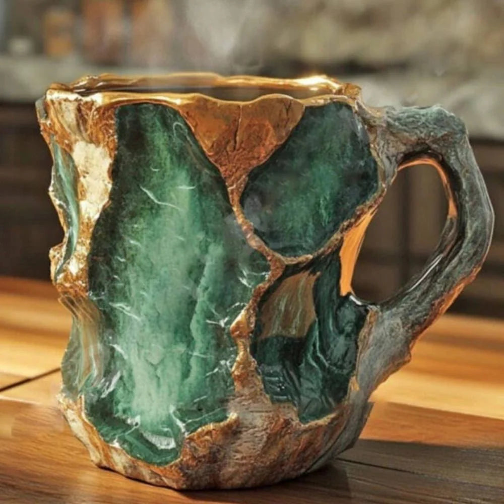 Coffee Mug Mineral Glass Crystal Clarity Comfortable Handle