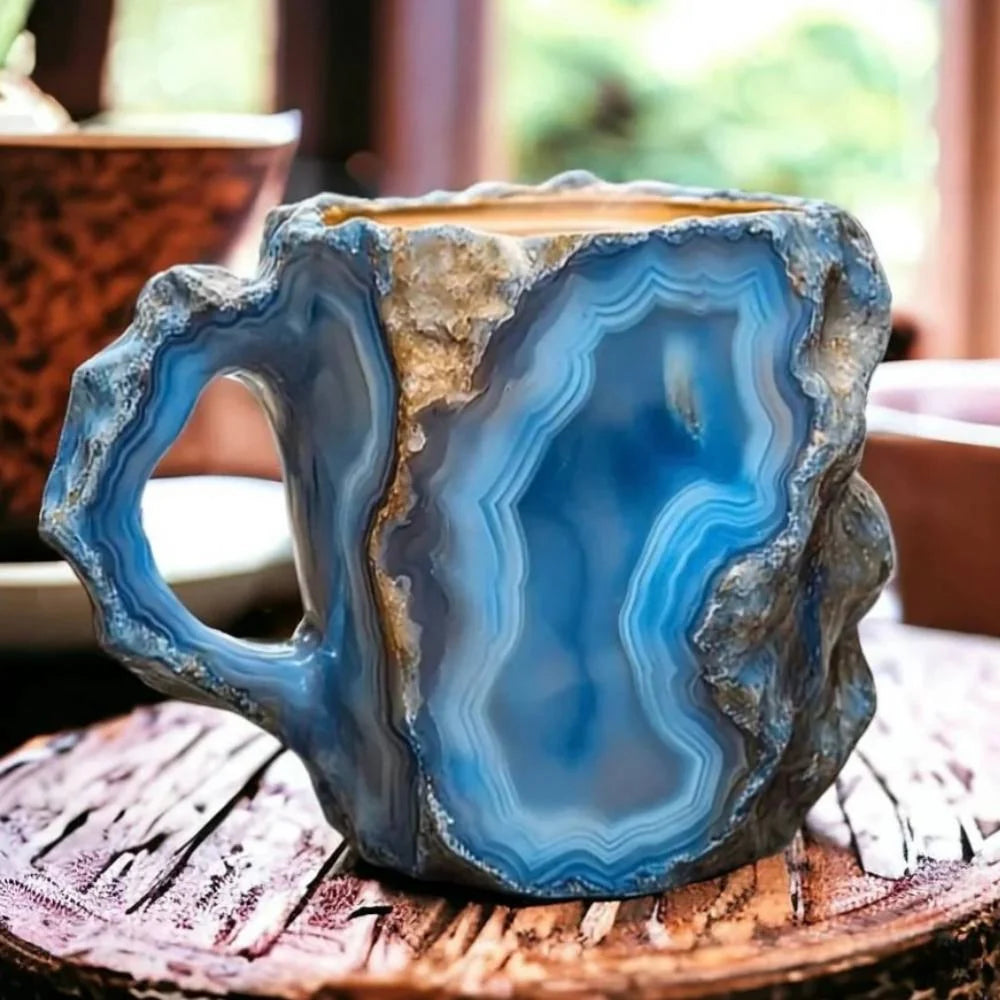 Coffee Mug Mineral Glass Crystal Clarity Comfortable Handle