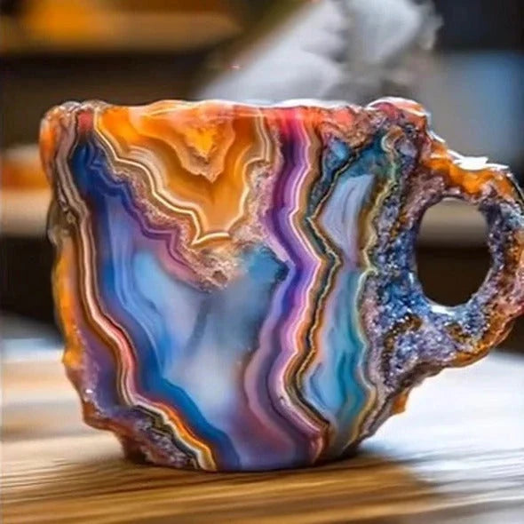 Coffee Mug Transparent Raised Texture 10.14 Oz