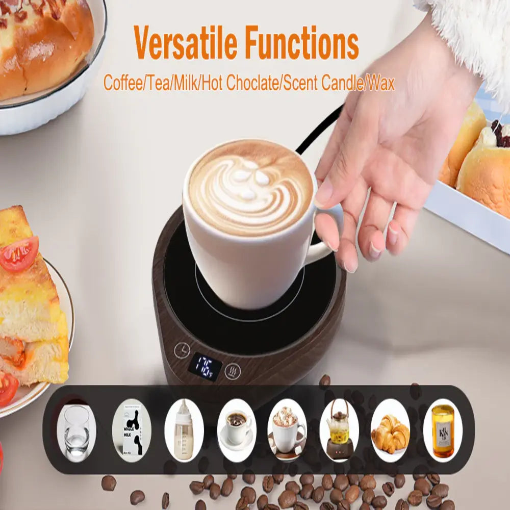 Coffee Mug Warmer Adjustable Temperature Auto Shut-Off