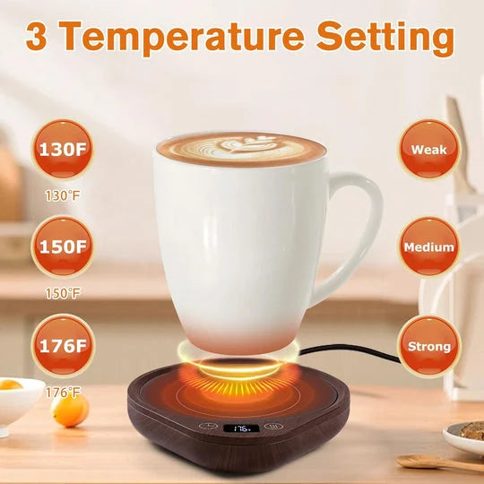 Coffee Mug Warmer Adjustable Temperature Auto Shut-Off