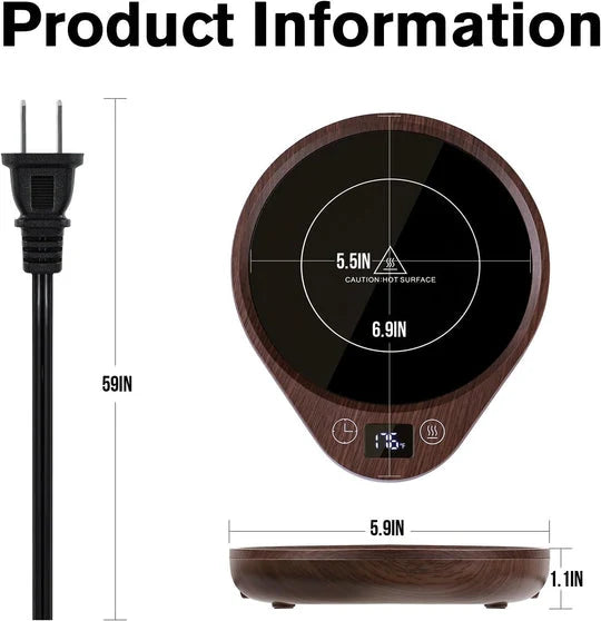 Coffee Mug Warmer Adjustable Temperature Auto Shut-Off