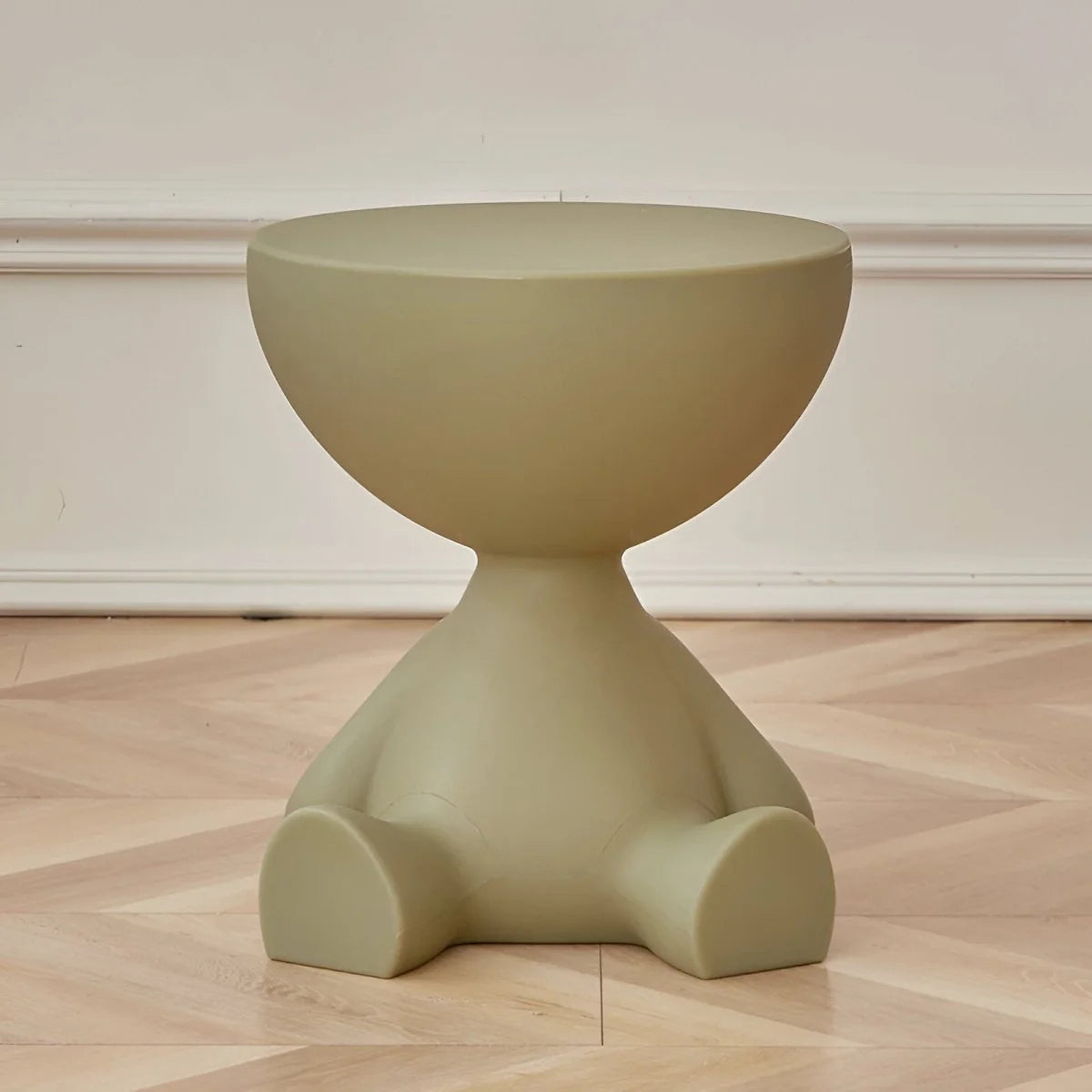 Coffee Table Round Lightweight Plastic Compact Design