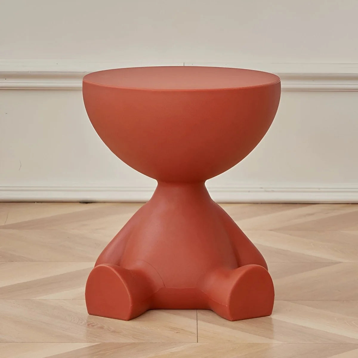 Coffee Table Round Lightweight Plastic Compact Design