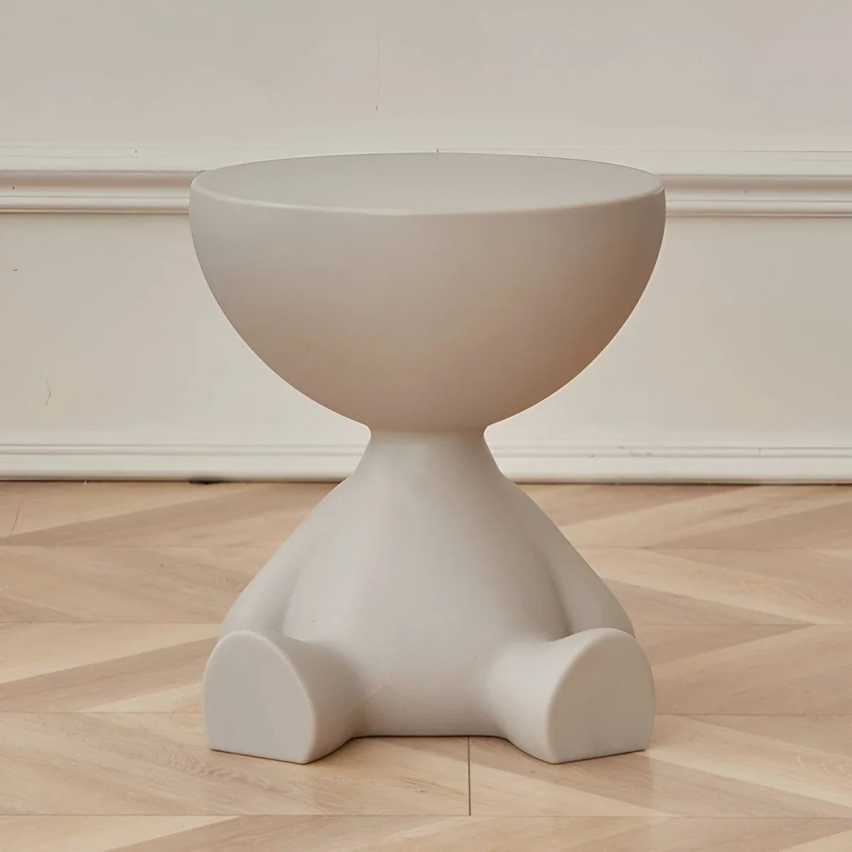 Coffee Table Round Lightweight Plastic Compact Design