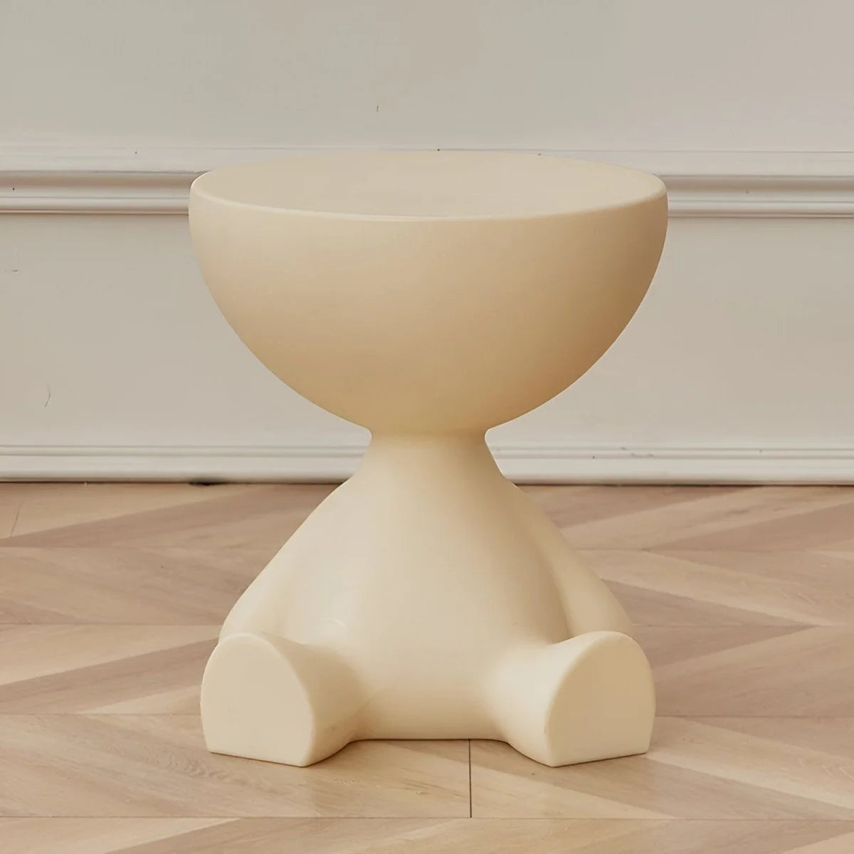 Coffee Table Round Plastic Lightweight Space-Saving