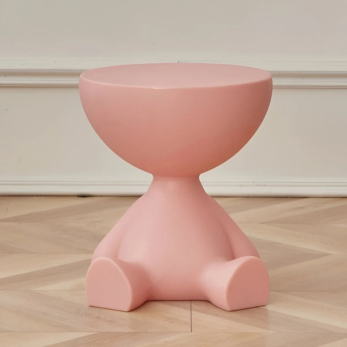 Coffee Table Round Plastic Lightweight Space-Saving