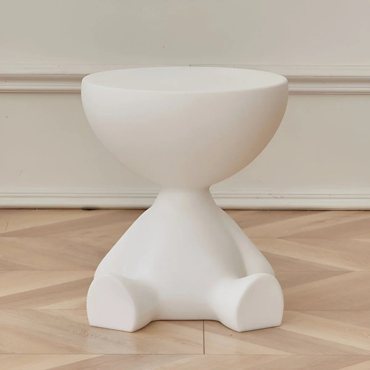 Coffee Table Round Plastic Lightweight Space-Saving