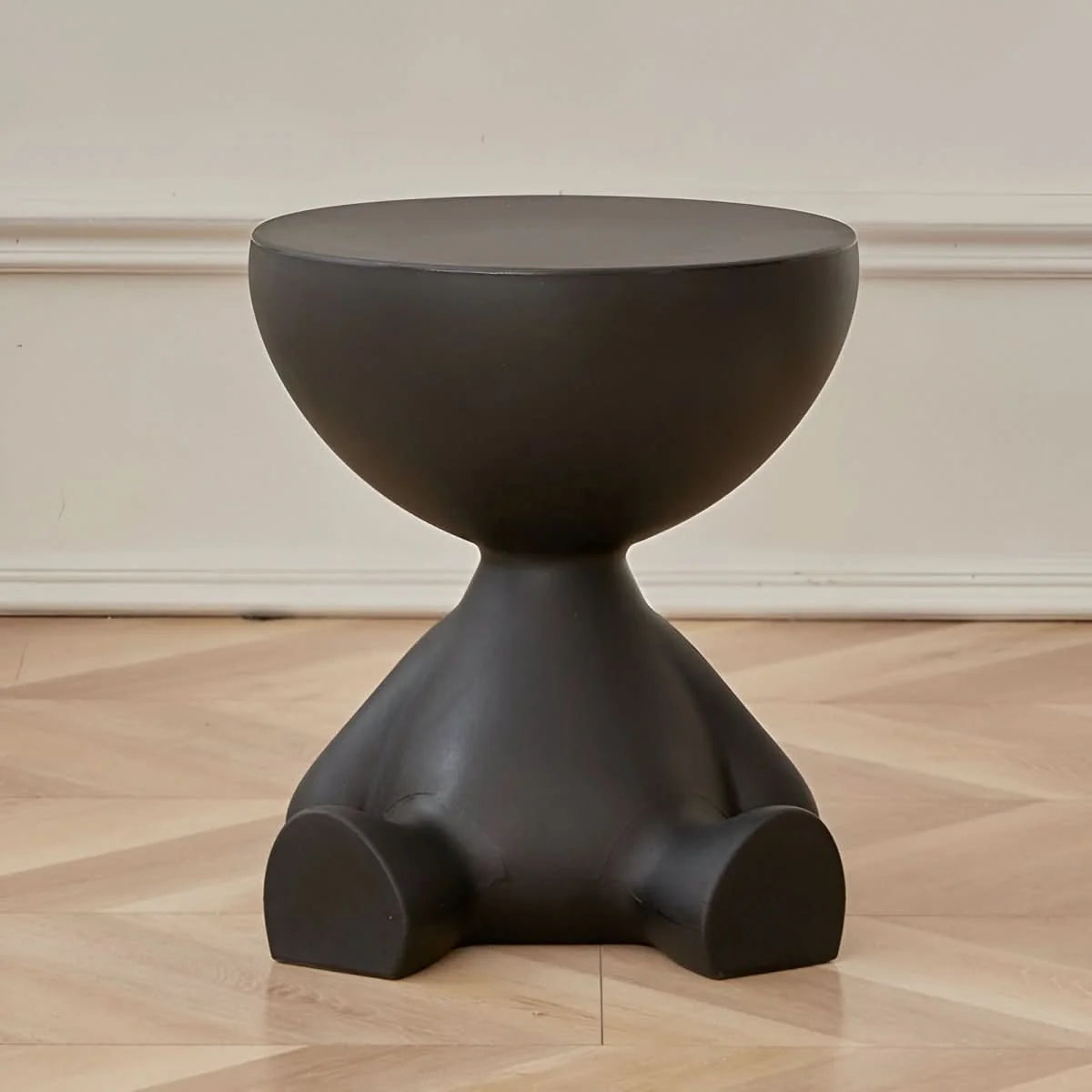 Coffee Table Round Plastic Space-Saving Design