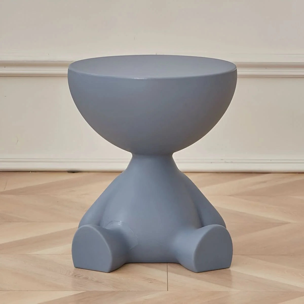 Coffee Table Round Plastic Space-Saving Design